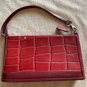 Burgundy leather bag